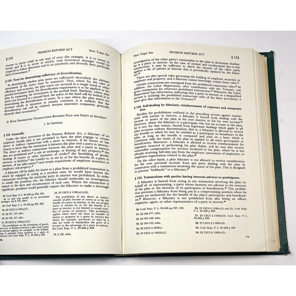 American Jurisprudence 2D Pension Reform Act New Topic Service (1975, Hardcover) - Picture 7 of 11